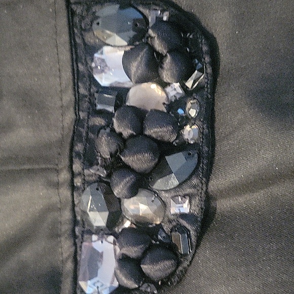 RINASCIMENTO- rhinestones cropped blazer - Picture 2 of 4